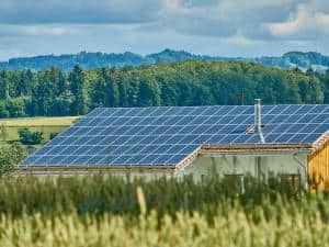 Solaranlage auf einem Hausdach