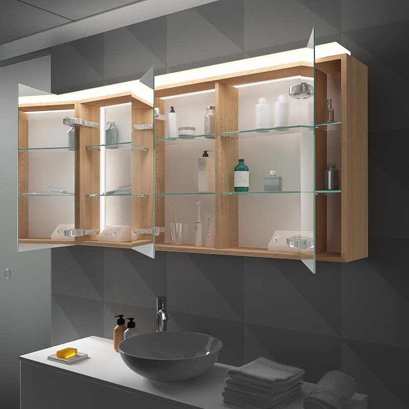 Viel Platz mit einem Spiegelschrank Viel Platz mit <a href=