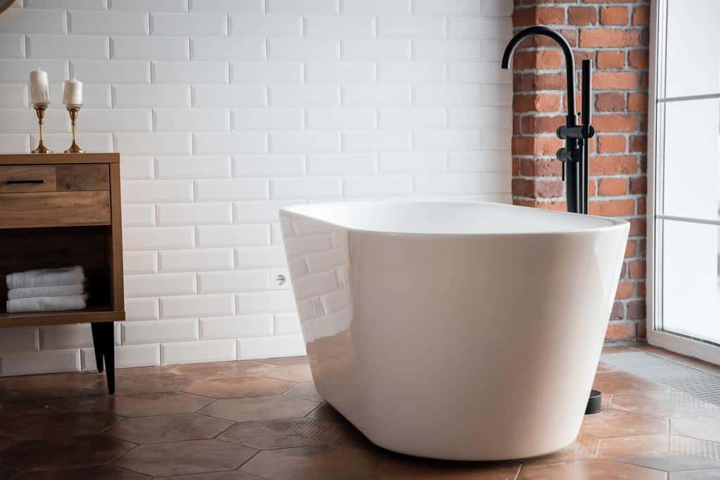 Freistehende Badewanne