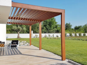 Lamellendach für die Terrasse